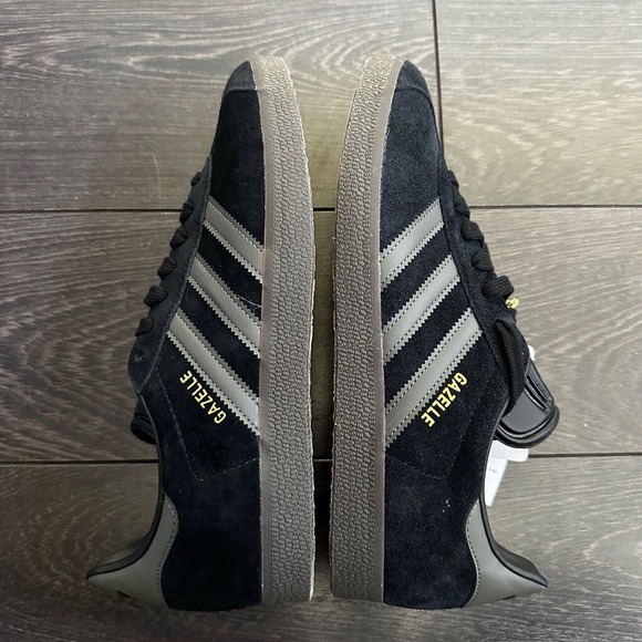 Adidas Gazelle Core Black Gold Metallic Gum ID6105 Men’s 13 - Picture 4 of 6